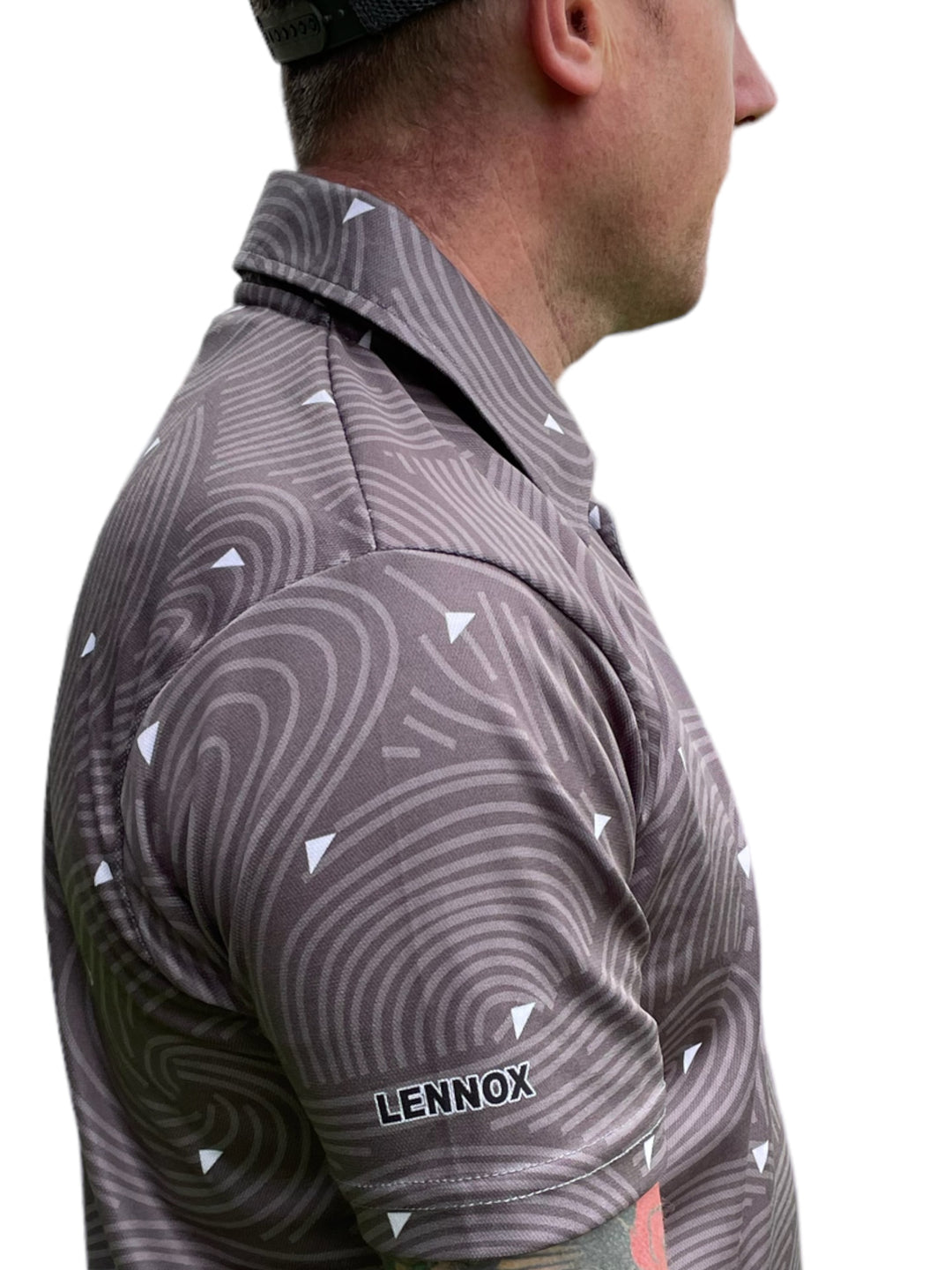 Lennox Pro Golf Polo Grey Swirl